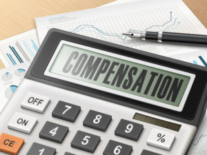 calculator with the word compensation
